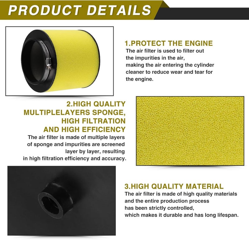 Lonsda Fourtrax 300 Air Filter 17254-HC5-900 for Honda Foreman 400 450 Fourtrax 300 TRX300 TRX300FW TRX400FW TRX450S TRX450FM TRX450FE TRX450ES 1992 1993 1994 1995 1996 1997 1998 1999 2000 - Image 3